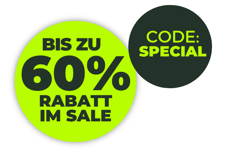 60% Rabatt im Sale – Code SPECIAL