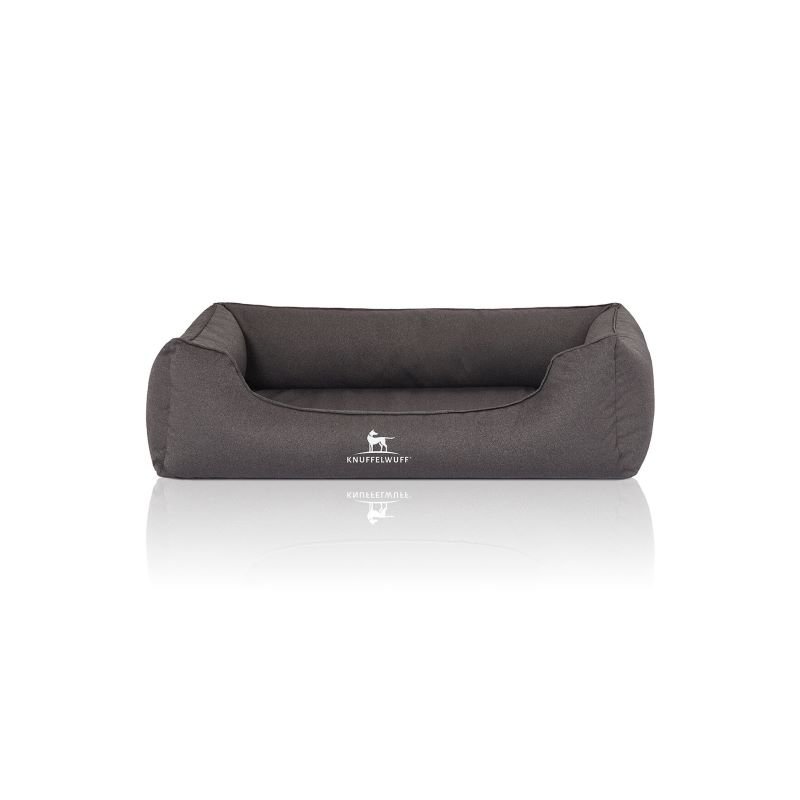 Knuffelwuff Orthopdisches Wasserabweisendes Hundebett Leon aus Velours mit Handwebcharakter