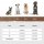 Knuffelwuff Orthopädisches Eck-Hundebett Marlie aus Velours mit Handwebcharakter