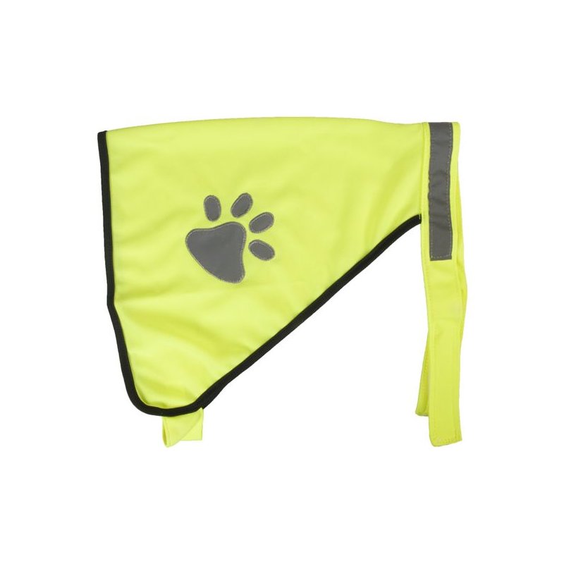 Flamingo Hunde Sicherheitsweste Refi Grüngelb L