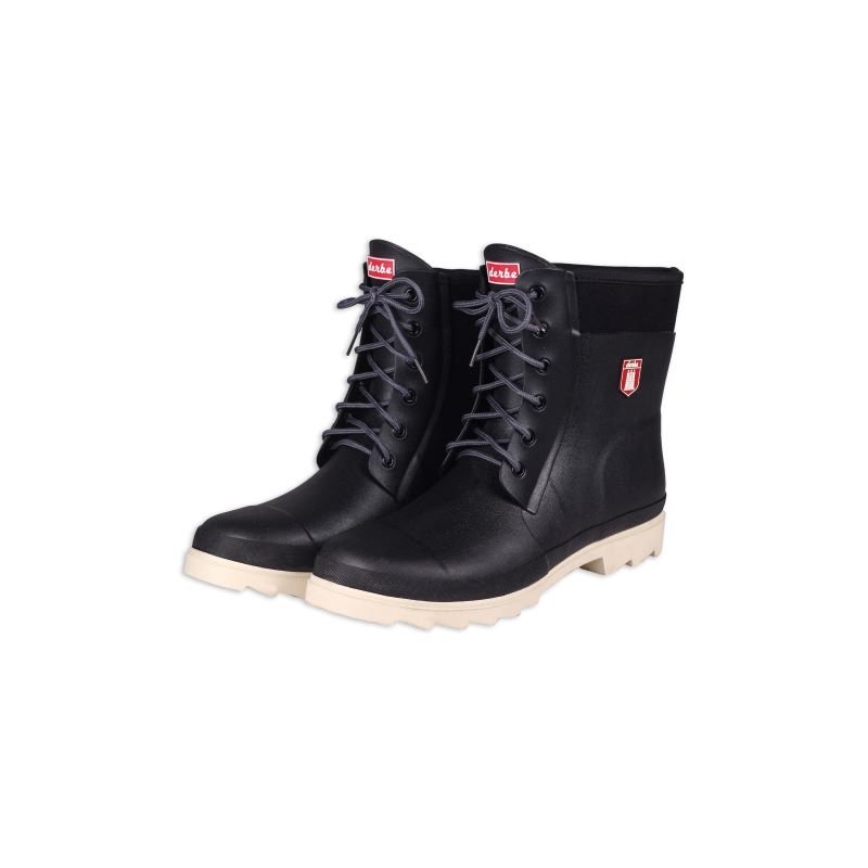Derbe Herren-Gummistiefel Pierenbotten Schwarz
