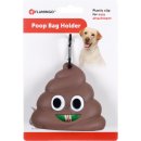 Flamingo Hundekotbeutespender Droppie Braun + 1 Rolle