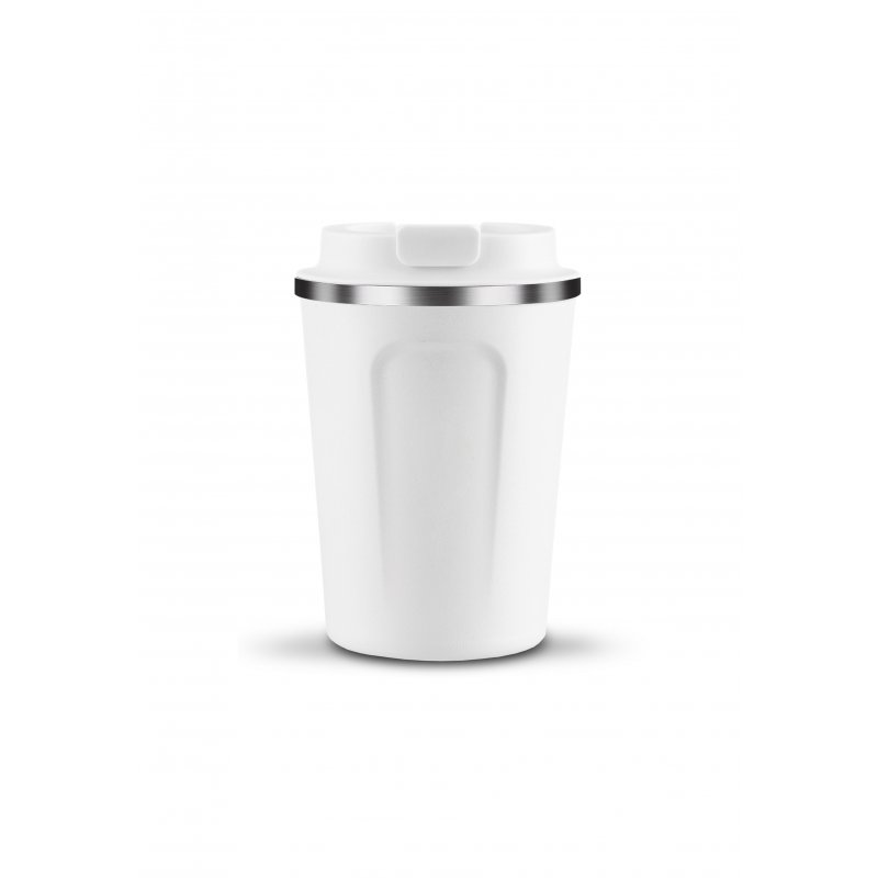 Produktbild von Asobu Cafe Compact Isolierter Edelstahlbecher 380ml Weiß - 380 ml