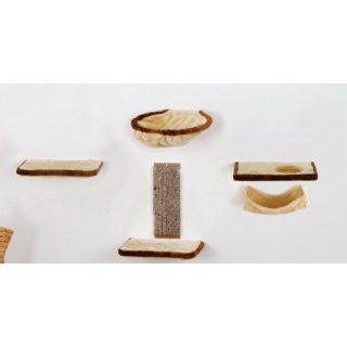 Silvio Design Kletterwand 6-teilig Beige Braun