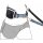 Flamingo Joggingleine + Taillengurt Rono 155-250cm / Gurt 79,5-140cm Blau