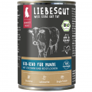 Liebesgut Hundenassfutter Bio Rind mit Zucchini und Reisflocken