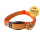 WowWow Hundehalsband mit integrierter Leine Leder Ockergelb