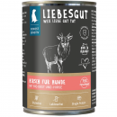 Liebesgut Hundenassfutter Hirsch mit Bio-Obst und Bio-Hirse 400g