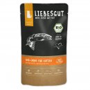 Liebesgut Katzennassfutter Bio Lachs mit Apfel und Karotte