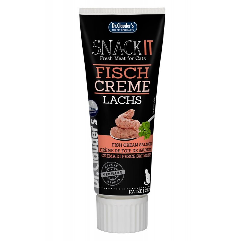 Dr.Clauders Katze Snack IT Fisch Creme Lachs 75g