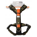 WowWow Hundegeschirr mit integrierter Leine Harness Khaki M - Brustumfang 56-80 cm / Halsumfang 46-73 cm