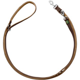 Hunter Verstellbare Führleine Neopren Braun L 200 cm; B 1,5 cm