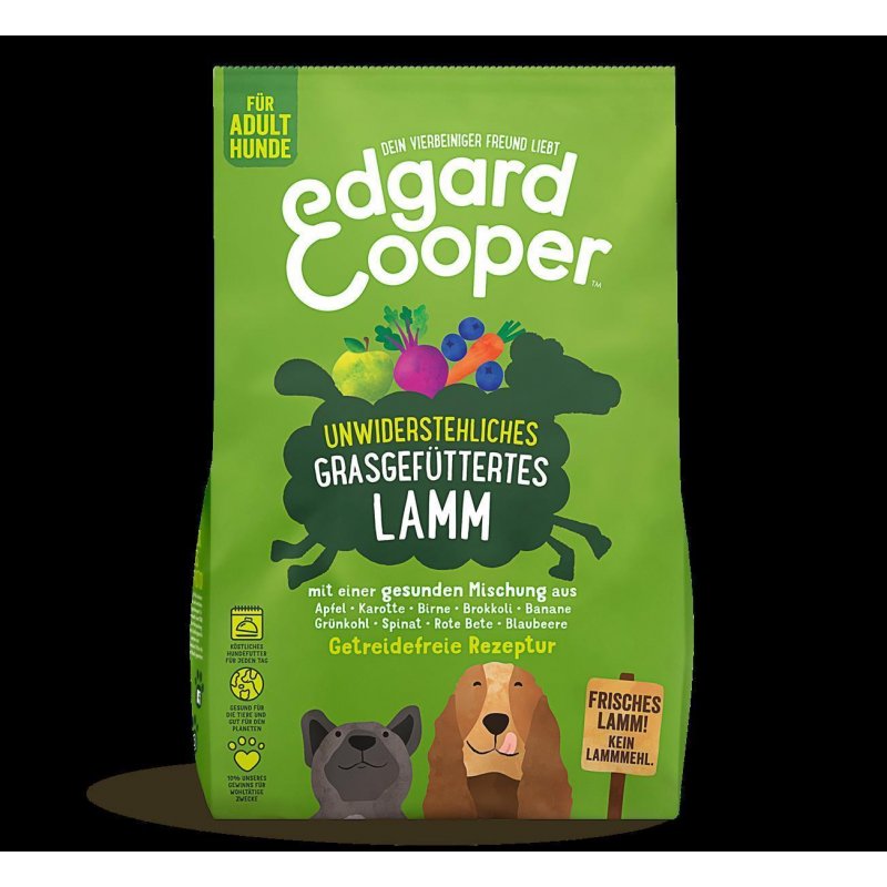 Edgard & Cooper hypoallergenes getreidefreies Trockenfutter Adult mit frischem Lamm