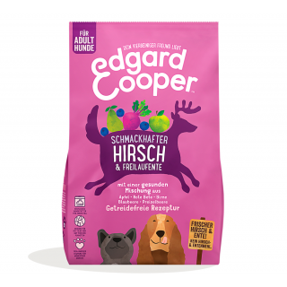 Edgard & Cooper hypoallergenes getreidefreies Trockenfutter Adult mit frischem Hirsch & Ente