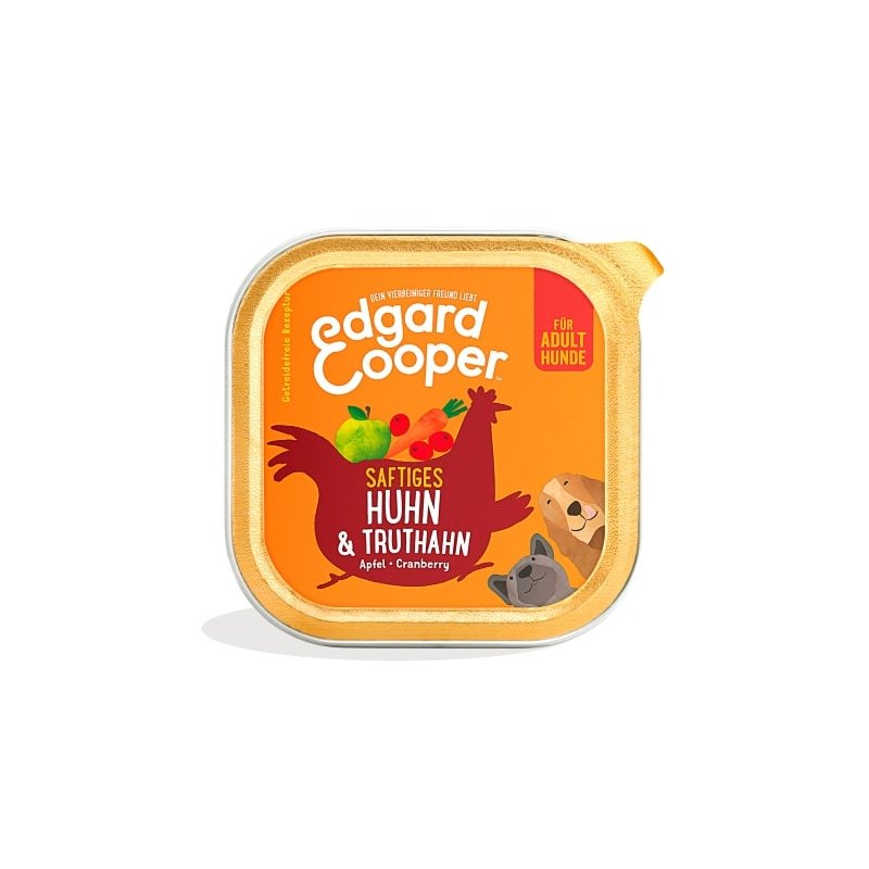 Edgard & Cooper getreidefreies Nassfutter Adult mit Huhn & Truthahn