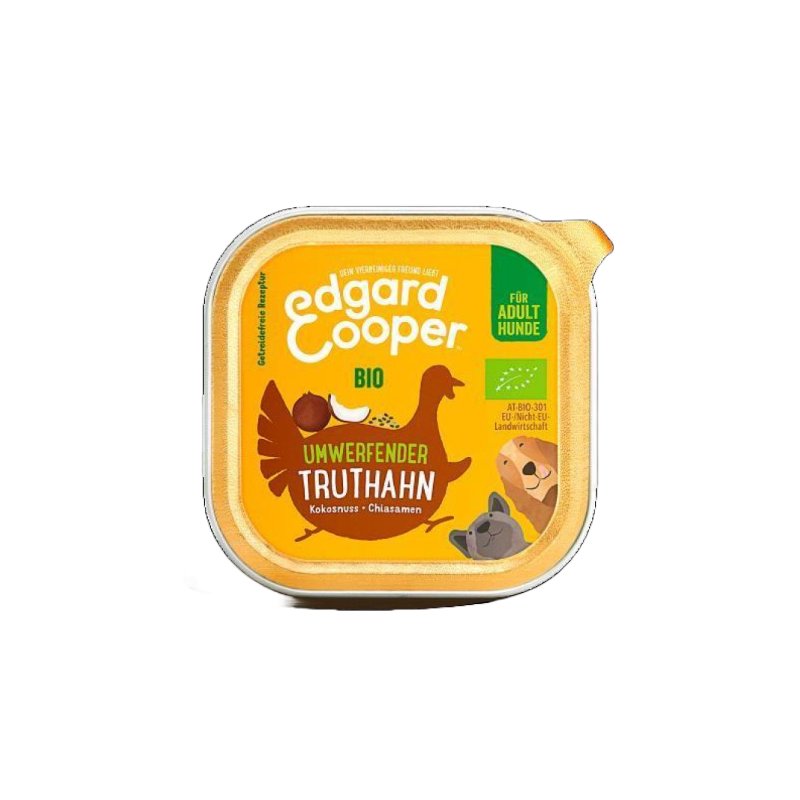 Edgard & Cooper Bio getreidefreies Nassfutter Adult mit Bio Truthahn