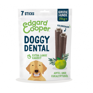 Edgard & Cooper kalorienarme Doggy Dental Apfel & Eukalyptus 7 Sticks Small 105g