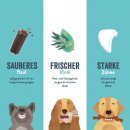 Edgard &amp; Cooper kalorienarme Doggy Dental Apfel &amp; Eukalyptus 7 Sticks Medium 160g