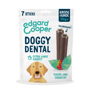 Edgard & Cooper kalorienarme Doggy Dental Erdbeere & Minze 7 Sticks Small 106g