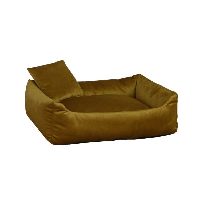 Silvio Design Kuschelsofa Samt Ockergelb