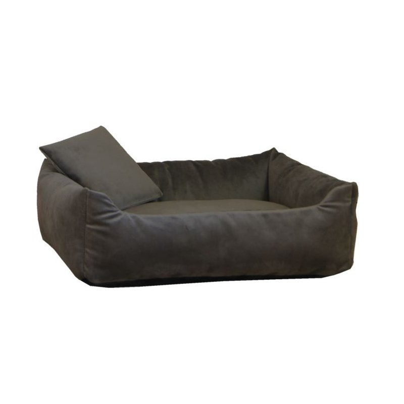 Silvio Design Kuschelsofa Samt Taupe