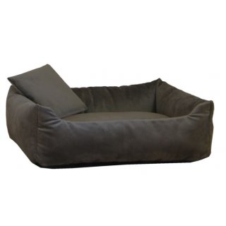 Silvio Design Kuschelsofa Samt Taupe