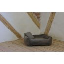 Silvio Design Kuschelsofa Samt Taupe