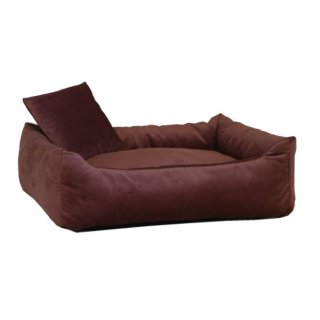 Silvio Design Kuschelsofa Samt Dunkelrosa