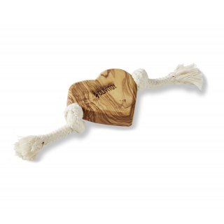 Wolters Hundekauholz Olivi Tau-Spielzeug Herz 6,5 x 8,5 x 2 cm