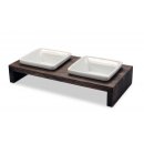 Wolters Hunden&auml;pfe Meshidai True Walnuss Braun Doppelnapf 2x 1,3l