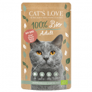 Cat´s Love Nassfutter Adult BIO Rind 100g