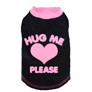 DoggyDolly Hunde T-Shirt HUG ME Schwarz