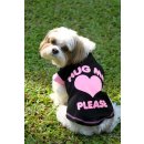 DoggyDolly Hunde T-Shirt HUG ME Schwarz