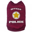 DoggyDolly Hunde T-Shirt POLICE Fuchsia