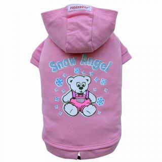 DoggyDolly Hunde Hoodie Snow Angel Altrosa