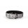 Das Lederband Hundehalsband Oslo Silber reflective