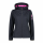 CMP Damen Jacke aus Light Softshell mit abnehmbarer Kapuze Schwarz 36