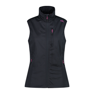 CMP Damen leichte Softshell-Westenjacke Schwarz