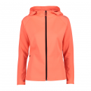 CMP Damen Sweatjacke mit Kapuze Koralle