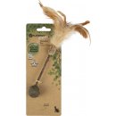 Flamingo Katzenspielzeug Topsy Stick Holz + Kugel Matatabi Natur 25cm