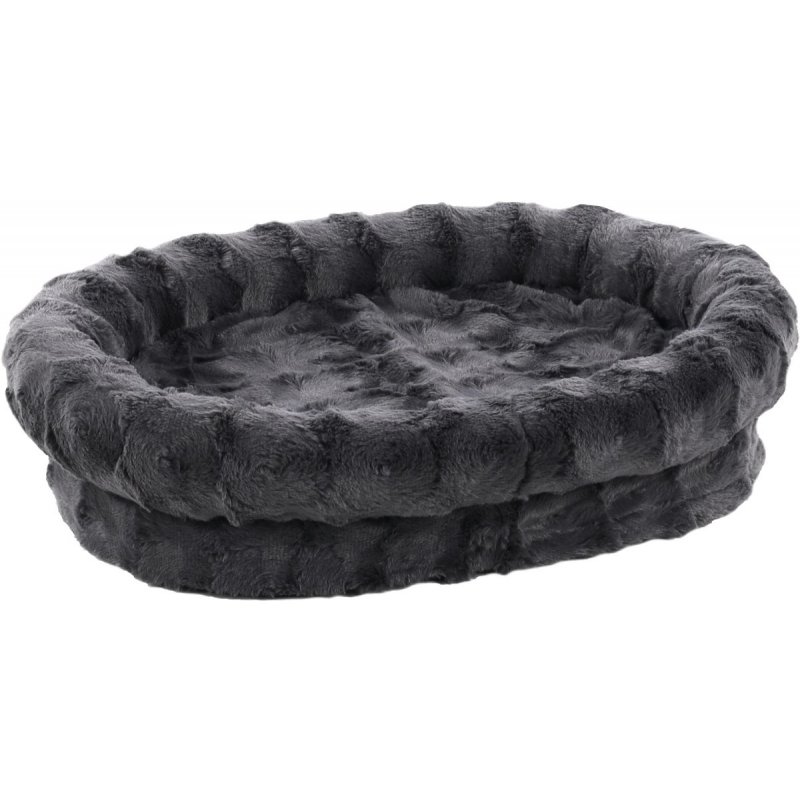 Flamingo Kissen Panama Oval Dunkelgrau 100x76x10cm  Bequemes Outdoor Kissen