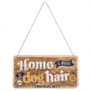 Nostalgic-Art H&auml;ngeschild Home is where the dog hair is