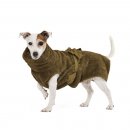 Lill`s Hundebademantel aus Bio-Baumwolle Oliv 4XS