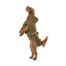 Lill`s Hundebademantel aus Bio-Baumwolle Oliv 3XS