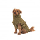 Lill`s Hundebademantel aus Bio-Baumwolle Oliv 3XS