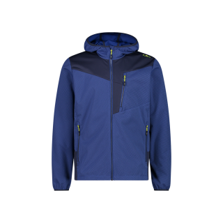 CMP Herren Jacquard-Softshell-Jacke Blau