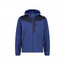 CMP Herren Jacquard-Softshell-Jacke Blau