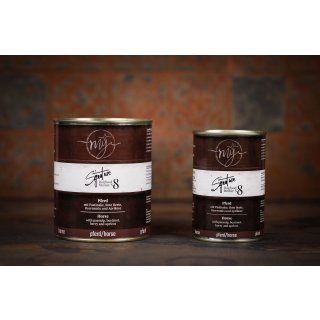 Paul & Paulina mÿ Signature Pferd mit Pastinake Nassfutter für Hunde