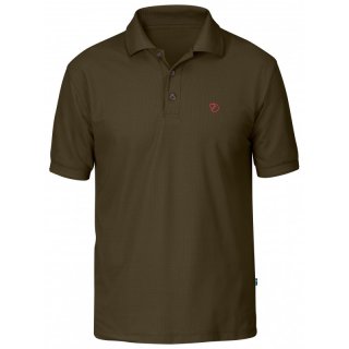Fjällräven Herren Poloshirt Crowley Dunkeloliv