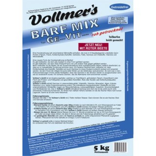 Vollmers Barf Mix GeVit roh getrocknet